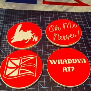 Newfie coasters custom made